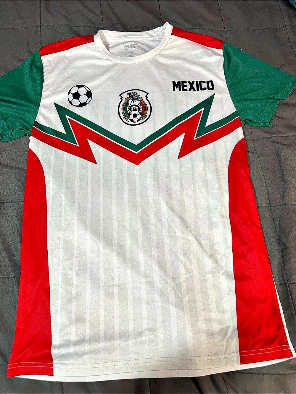 Nike Mexico national team jersey Soccer Jersey White & Green Size Medium